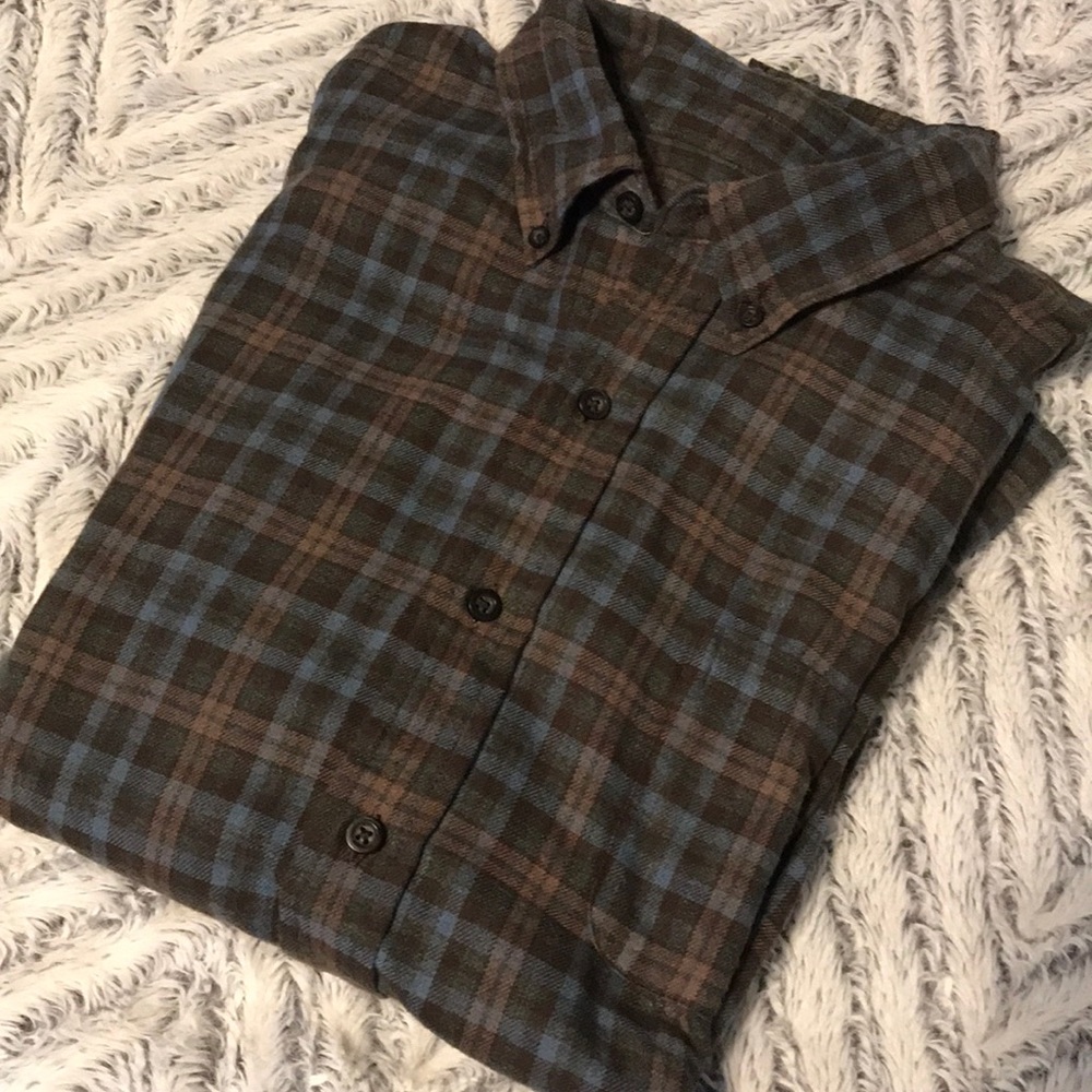 brown flannel